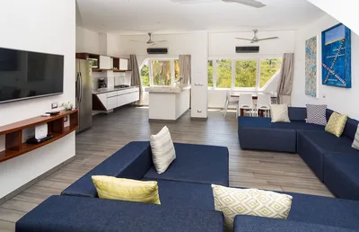 Living room and terrace