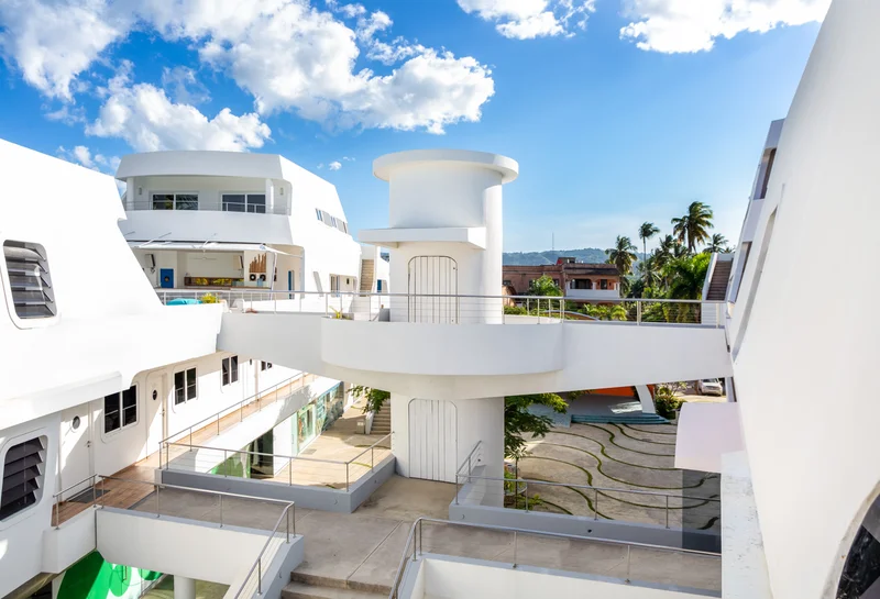 Panoramic view of Puerto Plaza Hotel & Shops